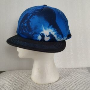 Disney Parks Darth Vader Star Wars Blue and Black Cap
